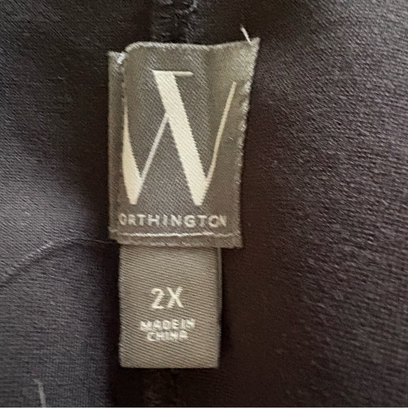 Worthington Black Women’s Dress Pants - Straight Leg - Picture 2 of 2